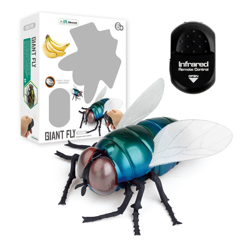 Picture of New exotic simulation infrared remote control insect fly bee ladybug crab mantis mouse trick toy wholesale