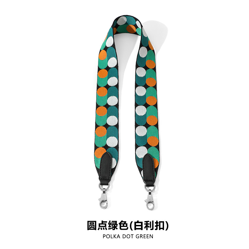 Picture of Ma Huangshi MHS-F-28 Ribbon F Dot Decoration Women's Bag Wide Shoulder Belt Canvas Ribbon Single Back Women's Bag Accessories