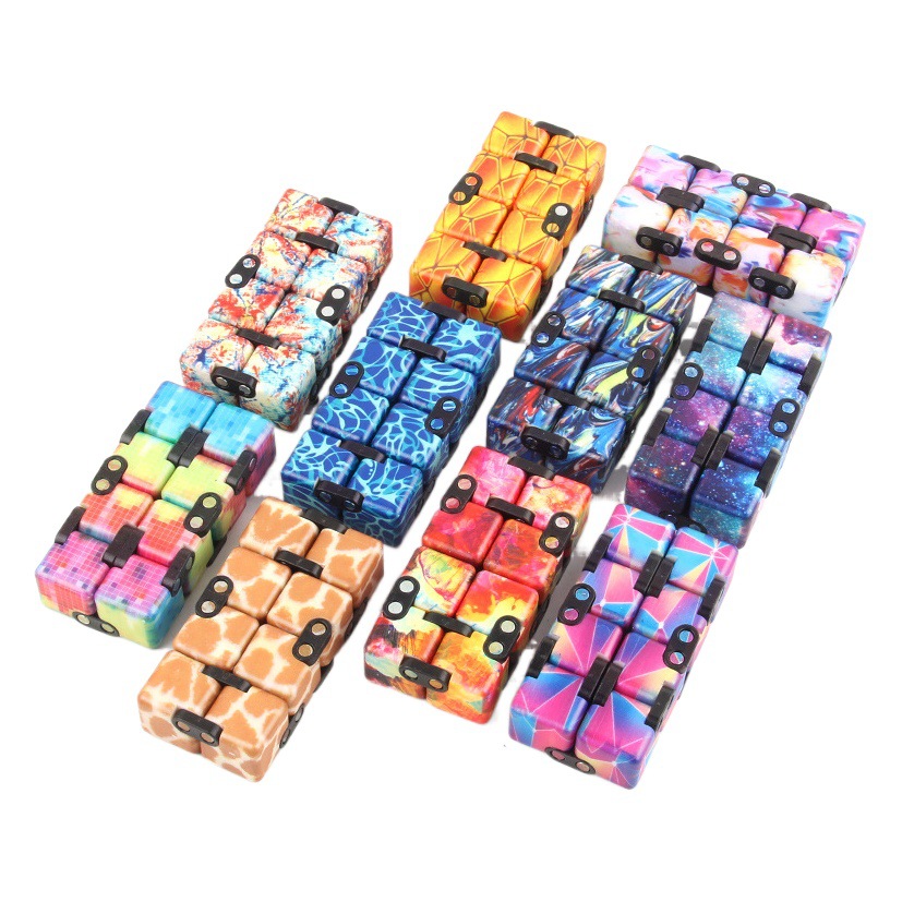 Source manufacturers infinite Rubik's Cube uv printing infinite folding decompression Rubik's Cube new strange fingertip toy second-order Rubik's Cube