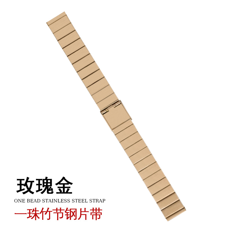 Picture of Suitable for Apple iwatch strap small waist one bead bamboo strap single buckle applewatch watch steel belt