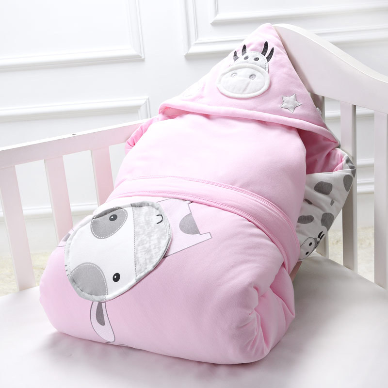 Picture of Factory direct supply of a generation of hair agent baby hugging quilt newborn bag autumn and winter cotton bolting blanket