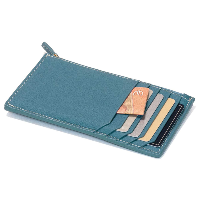 Picture of Japan Amazon Lotte New Women's Genuine Leather Ultra-thin Simple Card Bag Short Cowhide Coin Purse Small Card Set