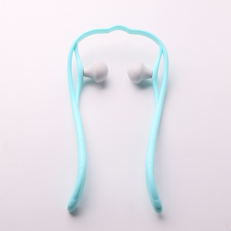 Picture of Manual Cervical Spine Massager Shoulder Neck Handheld Roller Cervical Spine Massager Neck Clip