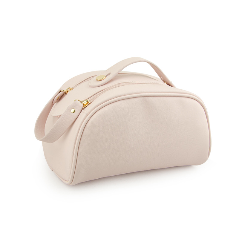Picture of New high-value double-pull cosmetic storage bag cosmetic bag a batch of portable travel cosmetic bag
