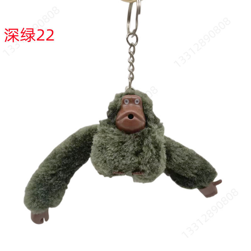 Picture of Plush Toy Long Arm Monkey Bag Pendant Plush Doll Keychain Cute Doll Orangutan Animal Key Ring