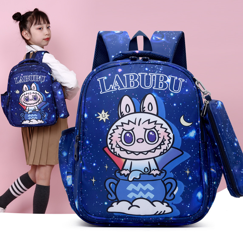 Picture of Cross-Border New Labu Student Schoolbag Cartoon Backpack K-Style Large Capacity Bubble Mart Kidsren's Backpack