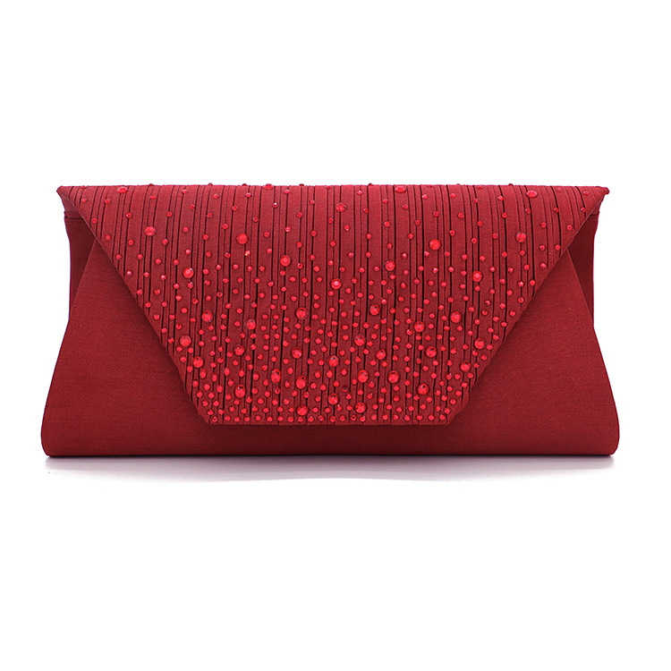 Henglida Factory Straight Arch Summer European and American Cross-border Sardin Rhinestone Evening Bag Bride Bag Fashion Ladies Clutch Bag