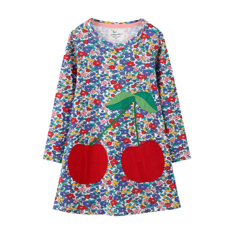 Picture of Girls dress autumn new children's clothing Europe and the United States wholesale long sleeve student skirt children's skirt a generation of hair
