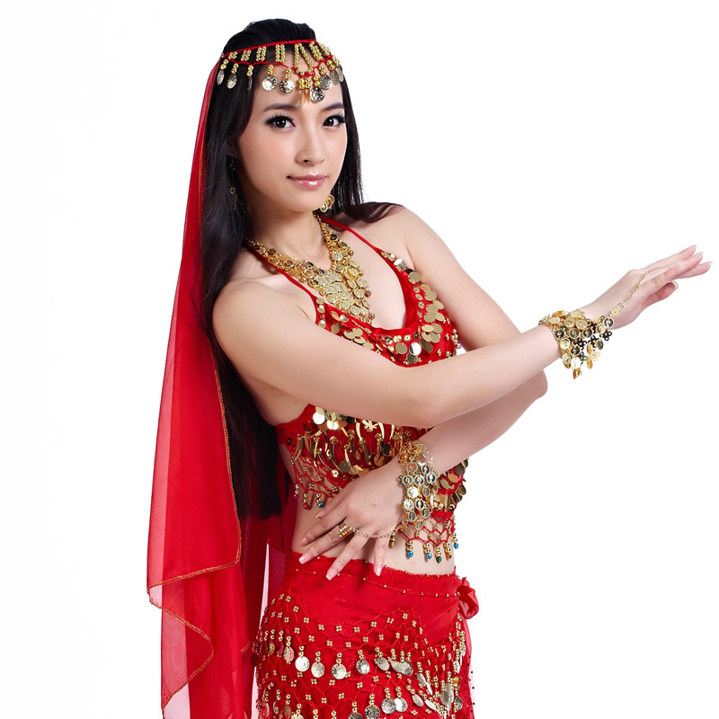 Picture of Dancer hand hook head chain belly dance veil hand hook head chain belly dance headwear belly dance gauze wholesale