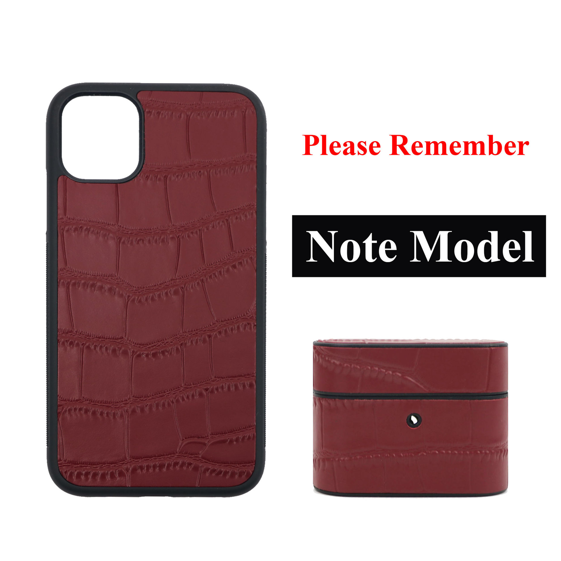 Picture of Crocodile Pattern Leather Set Airpods Bluetooth Headset Protective Case Drop-resistant Apple Phone Case Iphone11-15