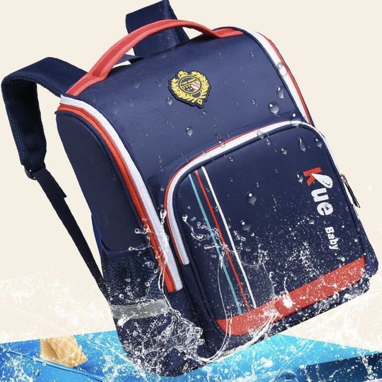Picture of Primary school student schoolbag boys and girls 2-6 grade children's large capacity backpack ultra-light spine protection burden reduction British backpack