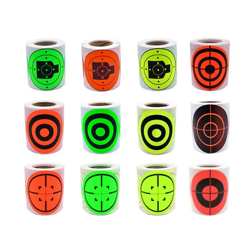 Shooting target paper wholesale 200 sheets/roll training site outdoor self-adhesive half-body humanoid sticker ring slingshot practice