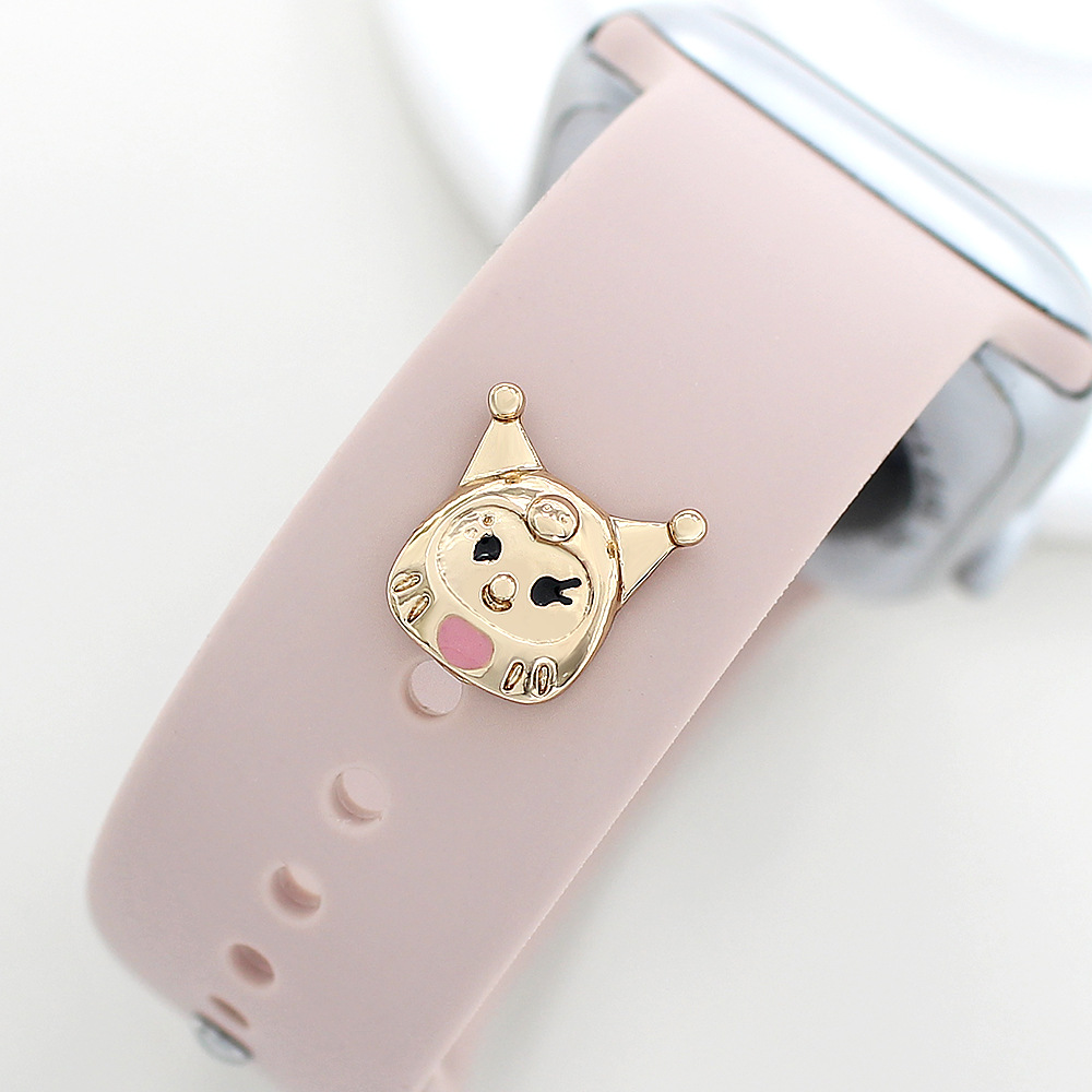 Picture of For Apple Watch Strap Decorative Nail Apple Watch Universal Silicone Strap Cute Cartoon Decoration