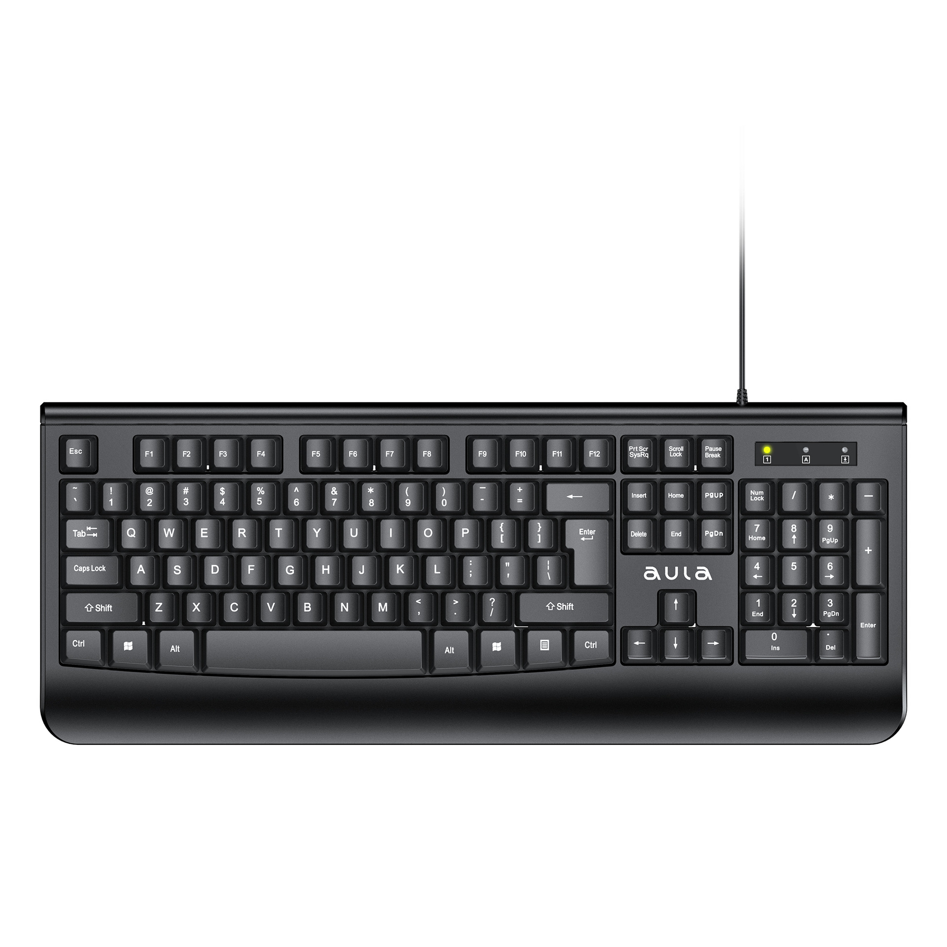 Picture of Wolf Spider Ak201 Wired Keyboard Single Keyboard and Mouse Set All-In-One Computer Business Office USB Digital Game