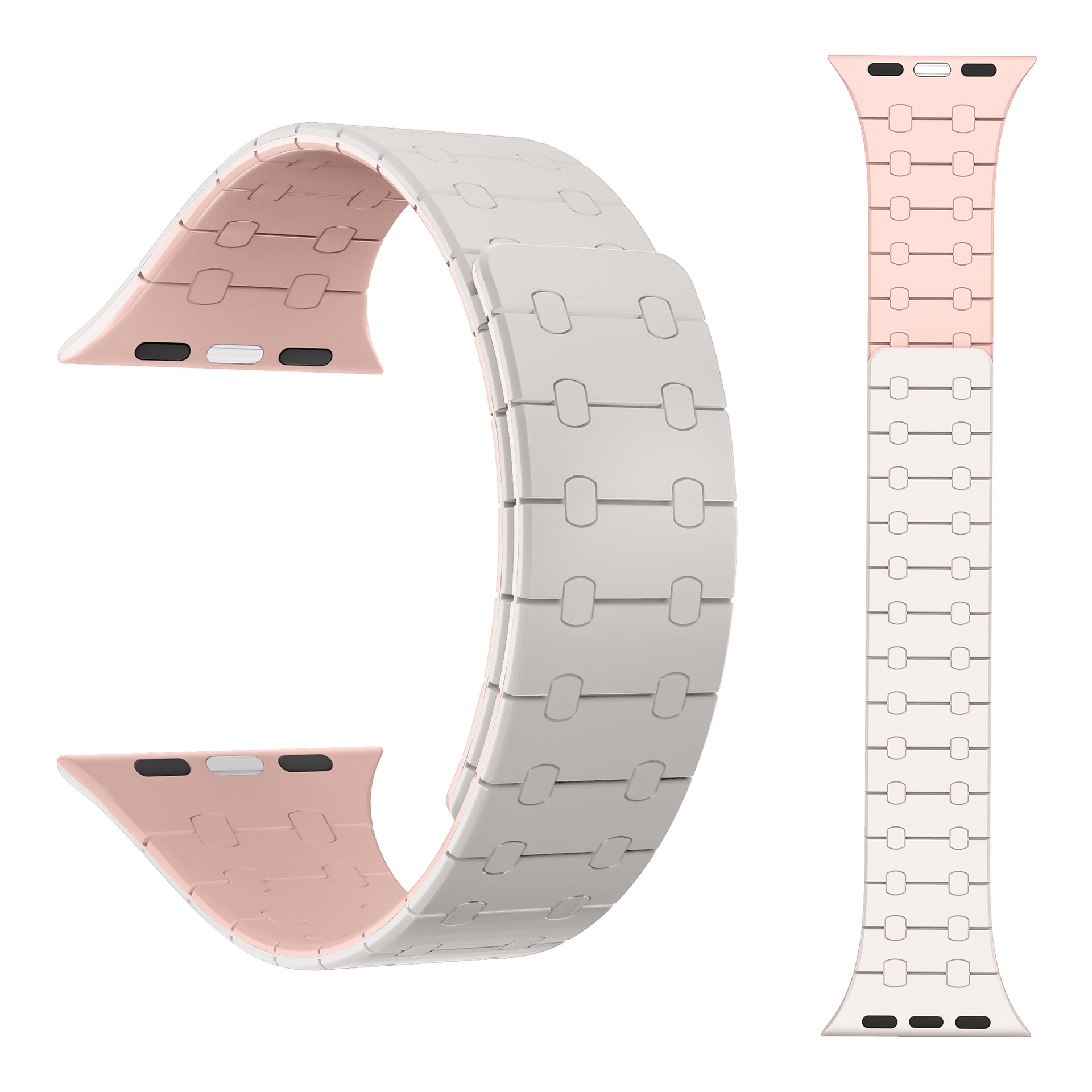 Picture of For Apple Watch Strap Magnetic Iwach8/9 Silicone Magnetic Apple Watch 8/9 Strap Classic Two-Tone