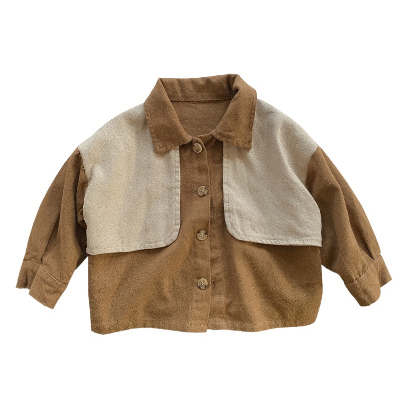 Korean Style Children's Shirt 2025 Spring and Autumn New Men's and Women's Distinctive Trendy Children's Japanese Style Shirt Children's Baby's Top