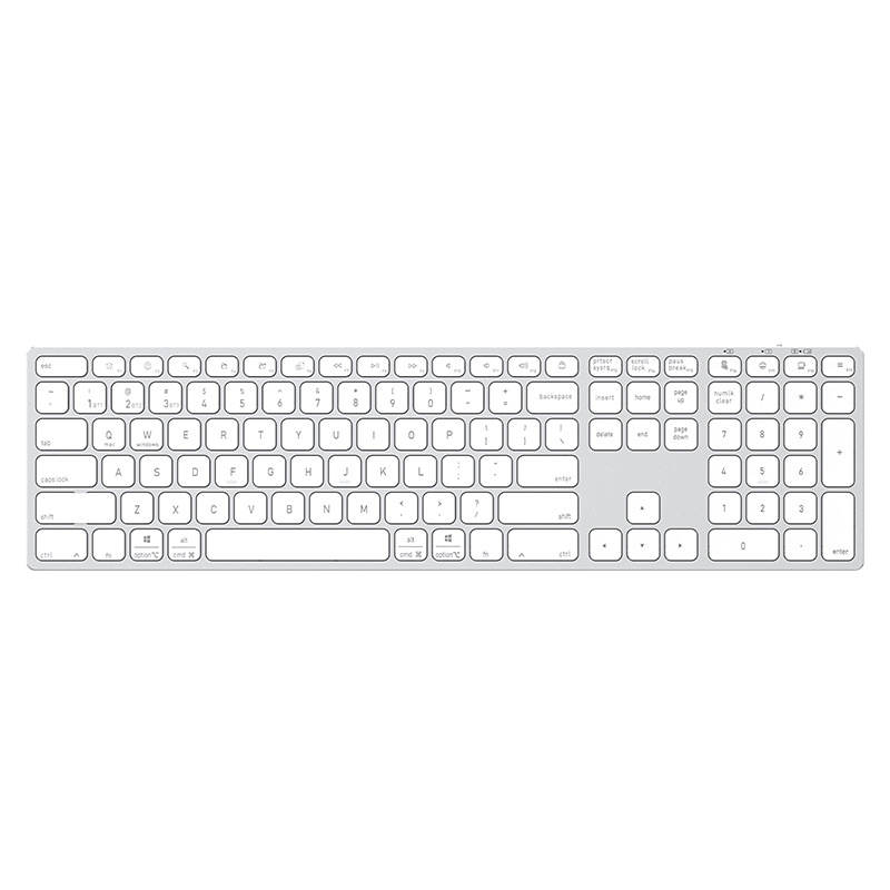 Picture of Aluminum alloy Bluetooth wireless keyboard portable two-in-one silent ultra-thin keyboard tablet laptop universal