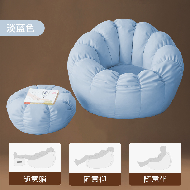 Picture of Bean Bag Pumpkin Style Lazy Sofa Bean Bag Tatami Living Room Single Bedroom Balcony Small Chair Lazy Style
