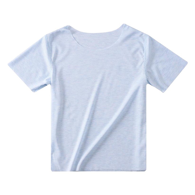 Children's mesh short-sleeved T-shirt men's and women's ultra-thin half-sleeve stretch bottoming shirt summer seamless casual cut