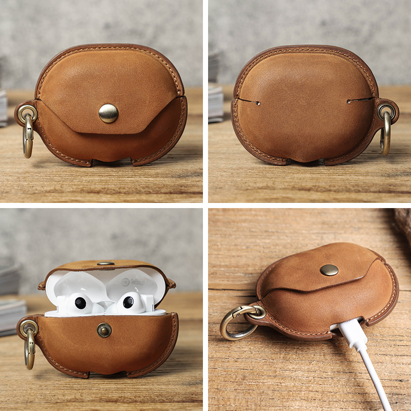 Picture of For Huawei freebuds pro protective cover crazy horse leather pro2/3 wireless bluetooth earphone set a generation of hair