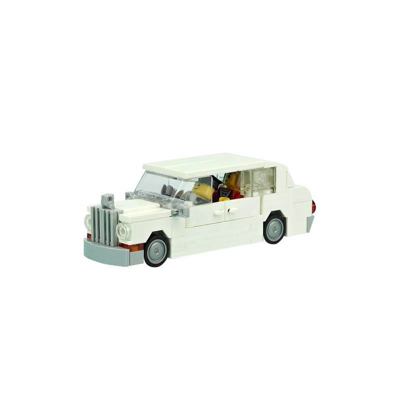 Compatible with Lego FUTURE MOC puzzle assembling building blocks assembling building blocks 19065 white luxury car toys