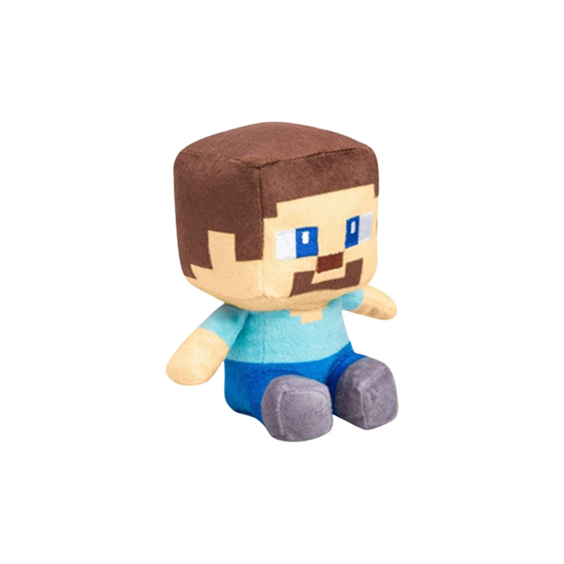 Picture of Cross-Border Minecraft Game Peripheral Plush Toys Creeper Steve Doll Keychain Backpack Pendant