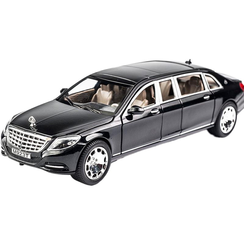 Cross-border 1:24 Mercedes-Benz Maybach S600 metal car model boy toy high-end decoration wholesale