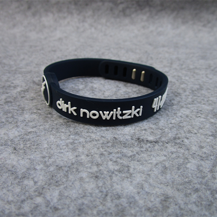 Picture of Basketball star Mavericks Nowitzki adjustable silicone sports wrist band bracelet fan supplies