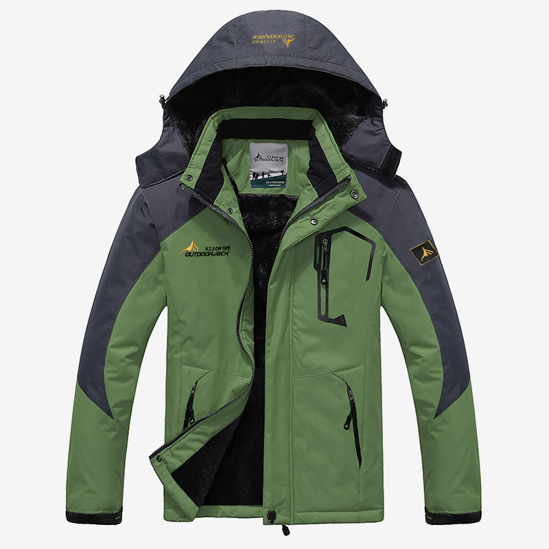Picture of 2025 Amazon Outdoor Couple Jacket Large Size Velvet Thickened Windproof Mountaineering Cycling Warm Cotton Jacket