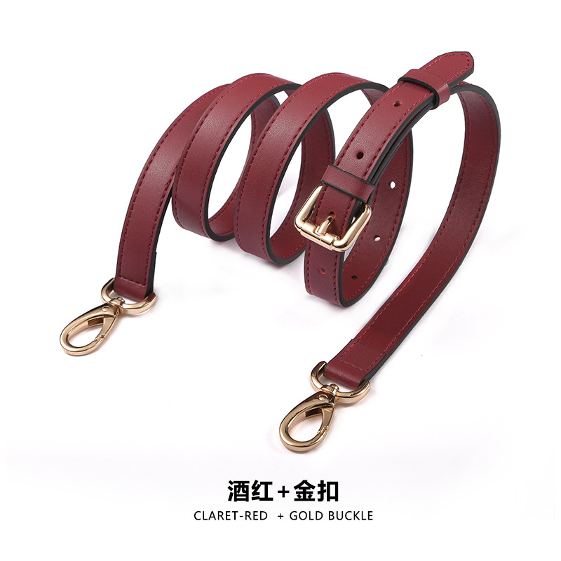Picture of Ma Huangshi Mhs-A-1 Plain Leather Bag Strap Adjustable Spaghetti Strap Bag Replacement Strap Single Shoulder Crossbody for Women