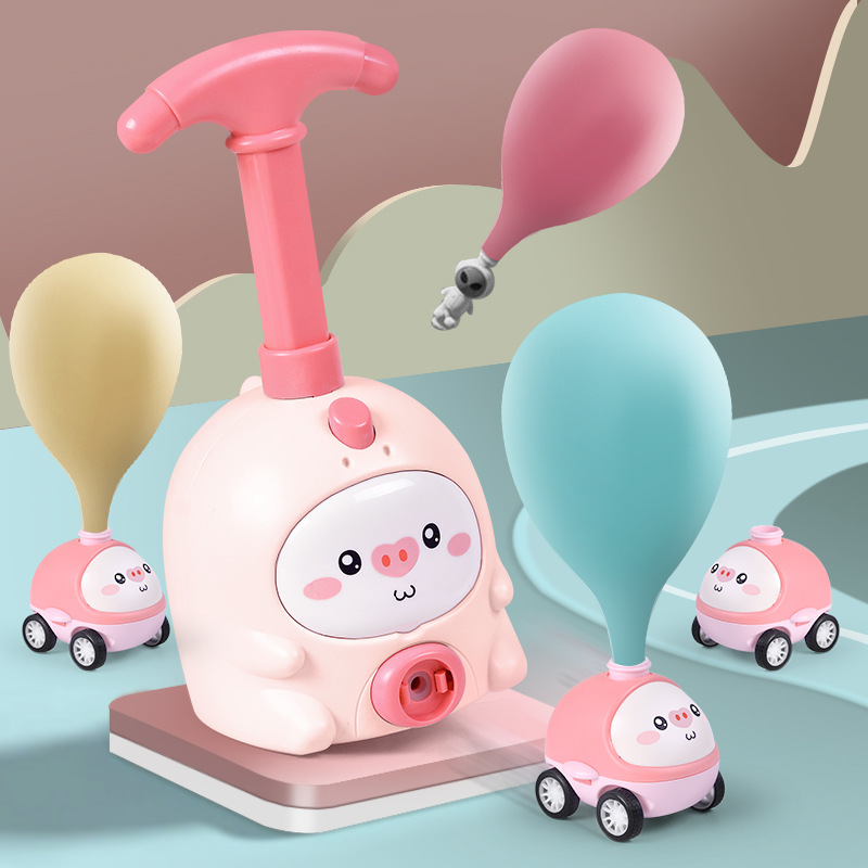 Picture of Children's Pig Air Power Bleo Car Fly Toy Girls Boys Internet Celebrated Explosions 3-year-old Educational Car