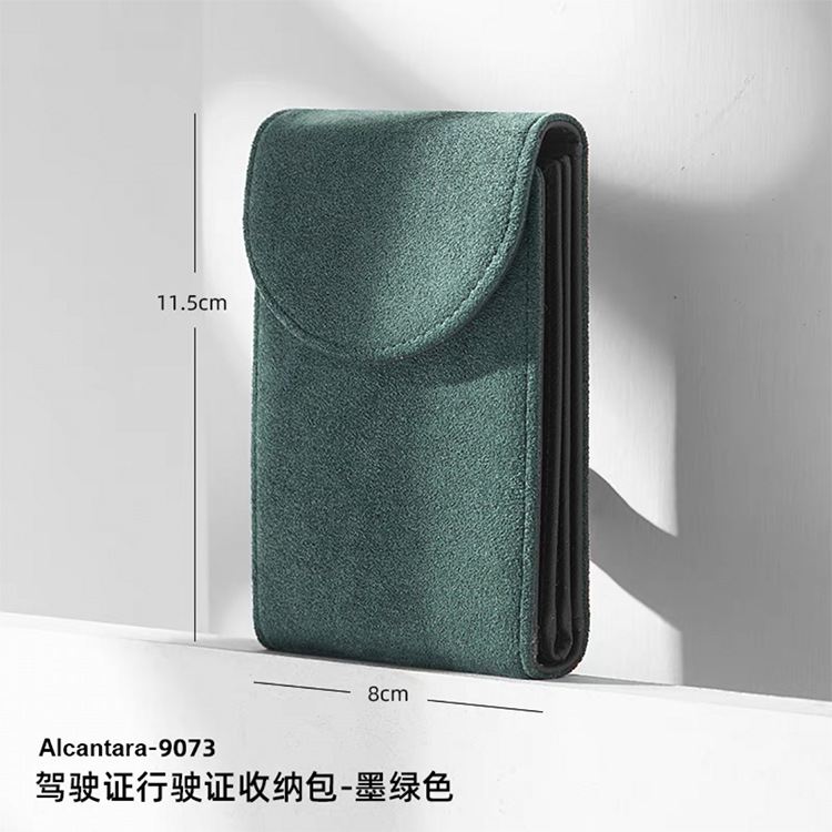 Picture of Multifunctional driving license leather case card holder driving certificate book leather large capacity driving license protective case alcantara