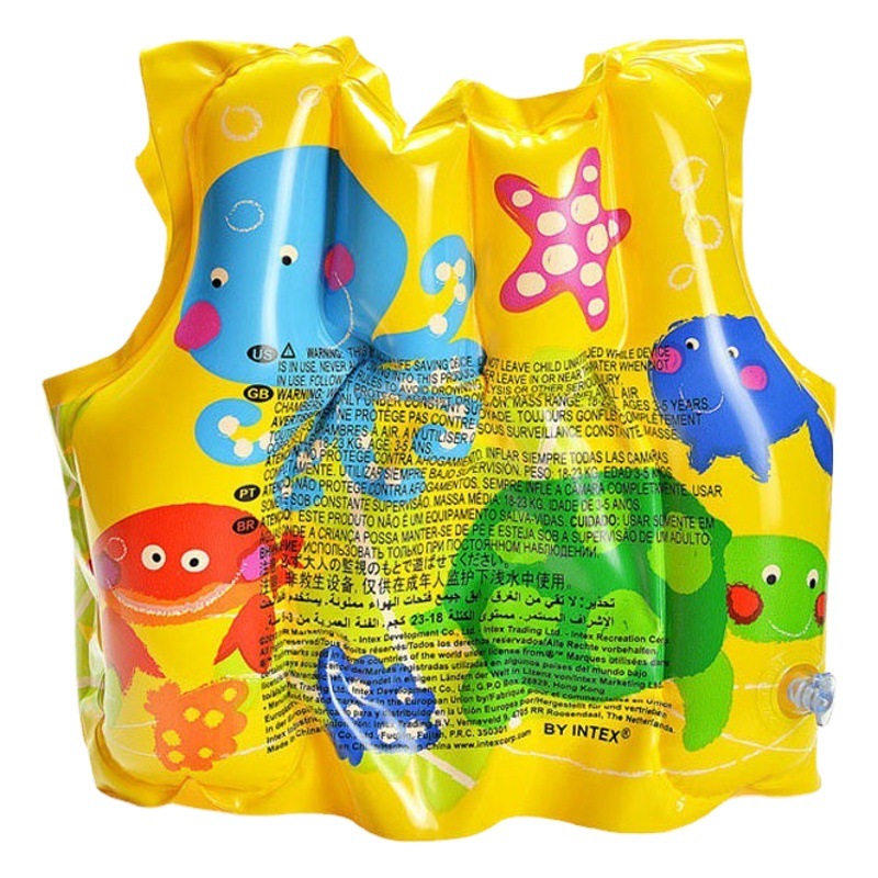 Intex 59661 Children's Inflatable Swimming Vest Children's Water Auxiliary Products 3 to 6 Years Old Wholesale