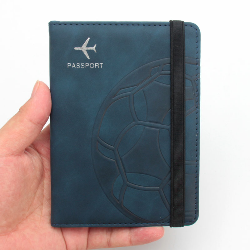 Picture of RFID anti-magnetic football Passbook holder Qatar World Cup air ticket holder multi-card seat strap travel Passbook Holder