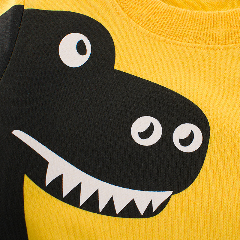 Picture of Korean Fashionable Kidsren's Clothing Autumn New Product 2025 Kidsren's Clothes Kidsren's Dinosaur Sweatshirt One Piece Consignment Ins