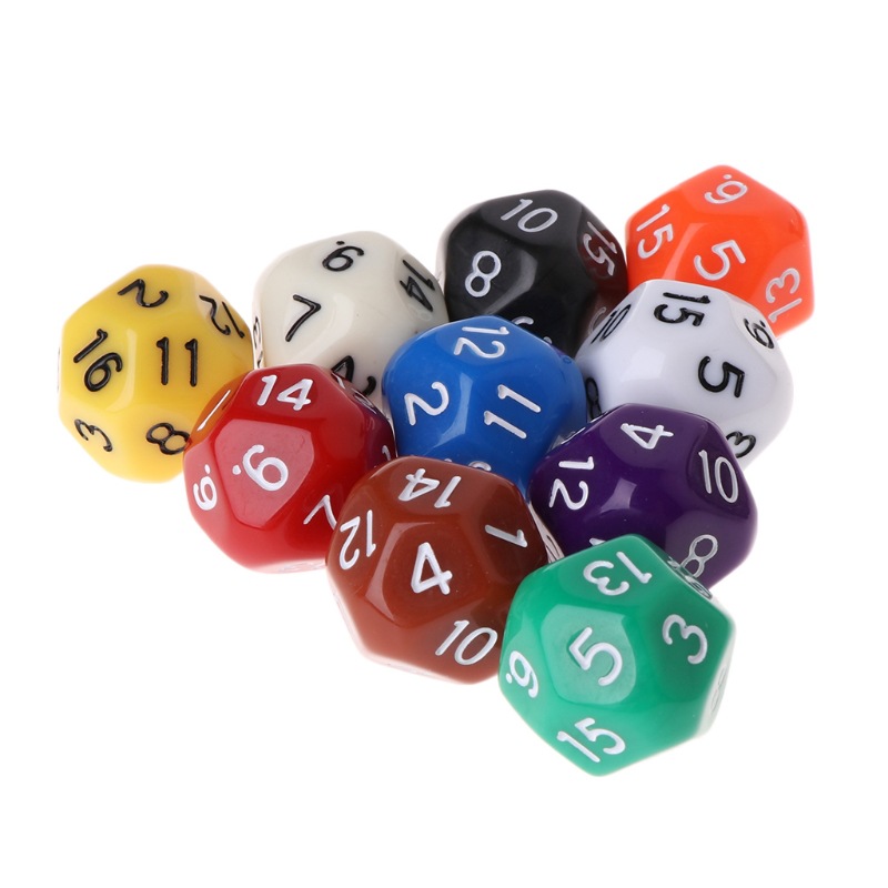 Picture of New 16-sided multi-sided dice digital dice toy game counting dice foreign trade cross-border selection