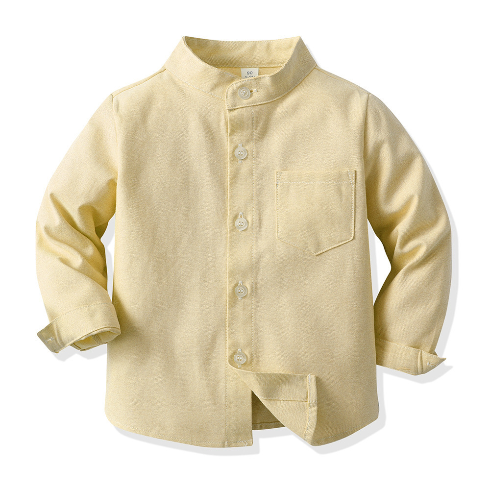 Picture of 2025 Spring Boys Candy Color Long Sleeve Shirt Spring Middle and Older Boys Handsome Outerwear Casual Children's Jacket