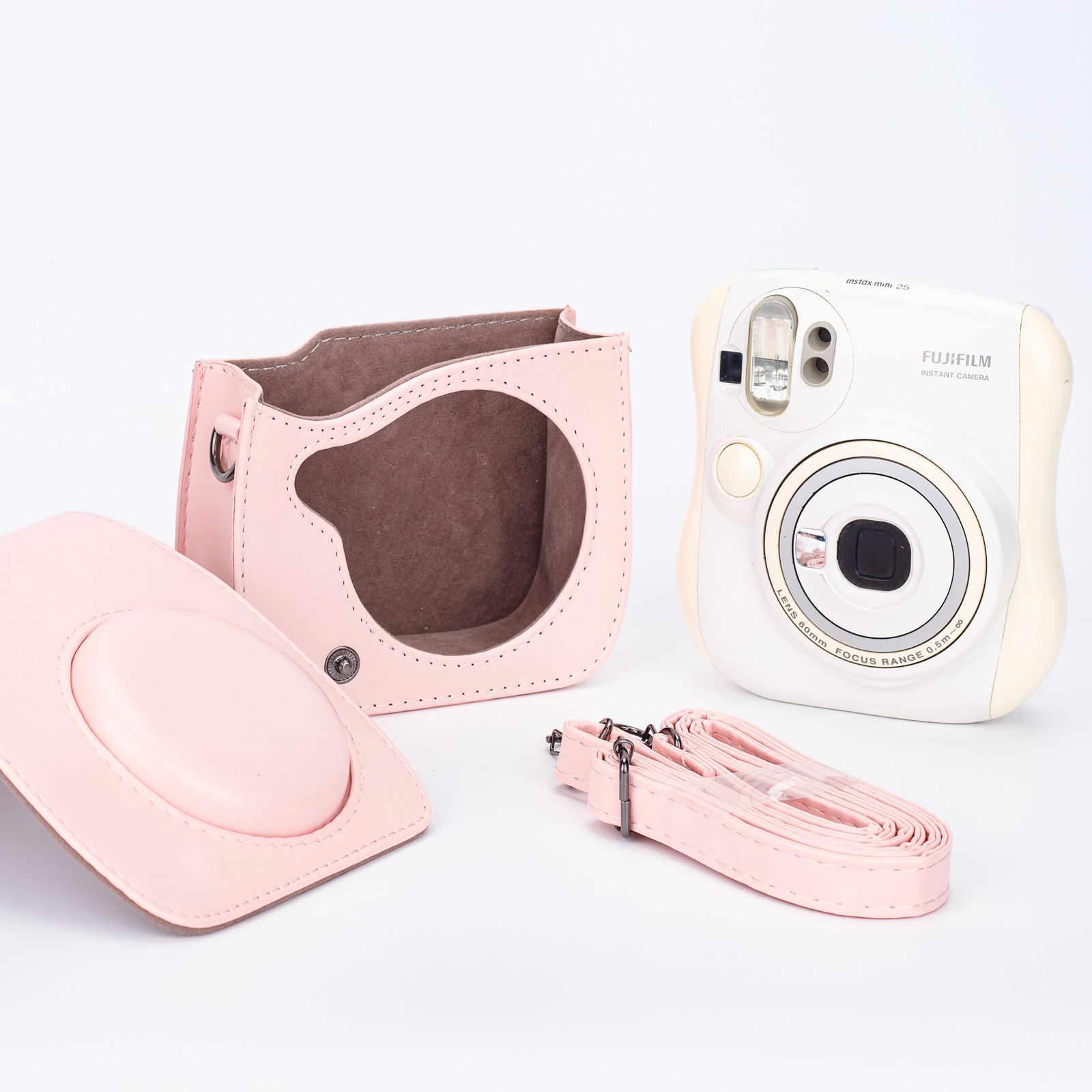 Picture of A generation of hair for the clapper mini25 camera solid color PU camera storage bag messenger bag
