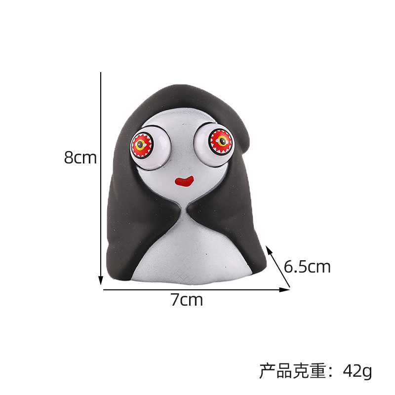 Picture of Cross-border cartoon factory direct decompression animal squeeze doll decompression pinch music stare eye vent toy
