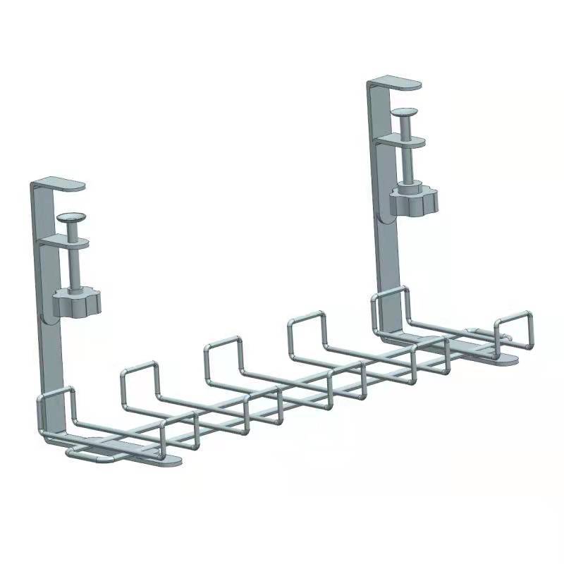 Picture of Thick under-Desk Wire Organiser Wire Socket Organize Storage Box Adjustable Desk Bottom Storage Rack