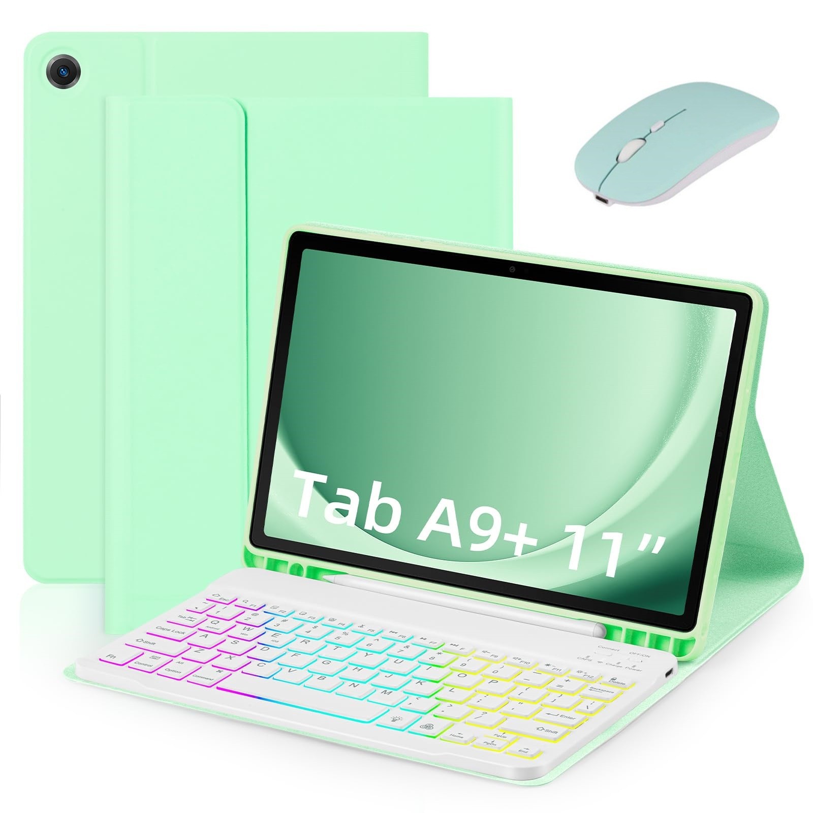 Picture of Bluetooth Keyboard Suitable for Samsung S9 11inch Tablet Protective Case S9/S9Fe Inch Keyboard A8 X205 Protective Case