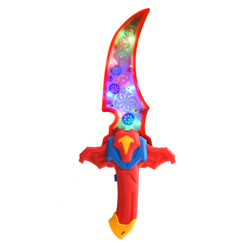 Picture of Children's Electric Flash Gear Sword King Langrisser Glory Electric Luminous Knife Colorful Sound and Light Sword Toy for Children
