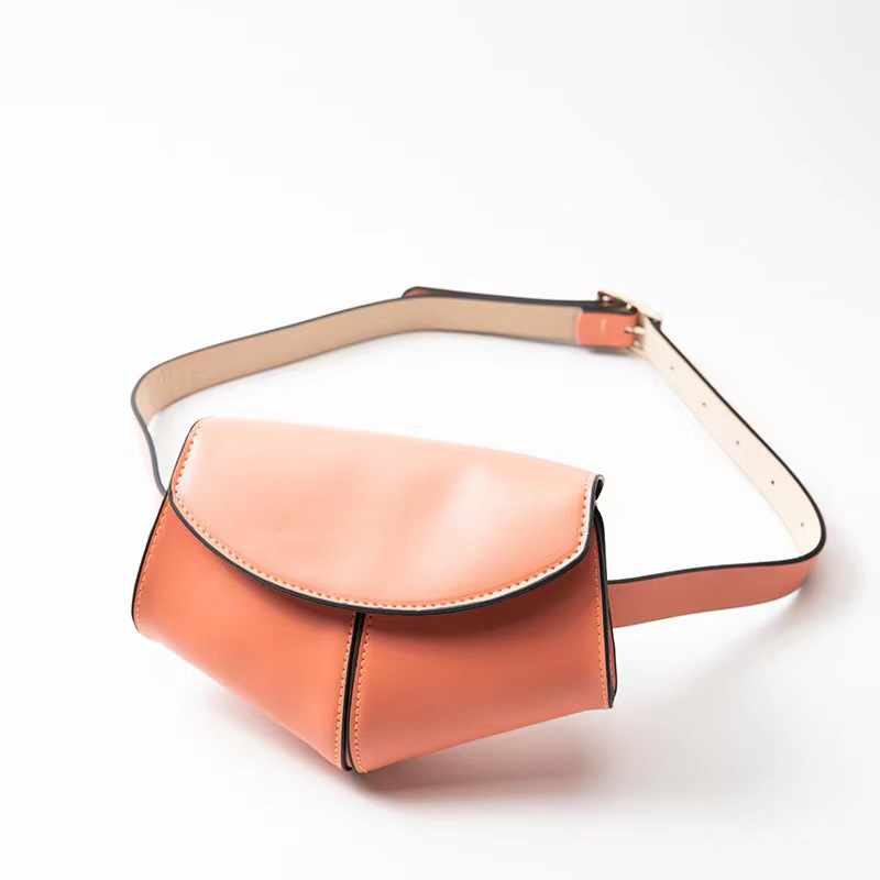 Picture of Spring 2023 Pu peach heart waist bag shoulder waist bag with magnetic buckle belt cosmetic bag factory direct sales
