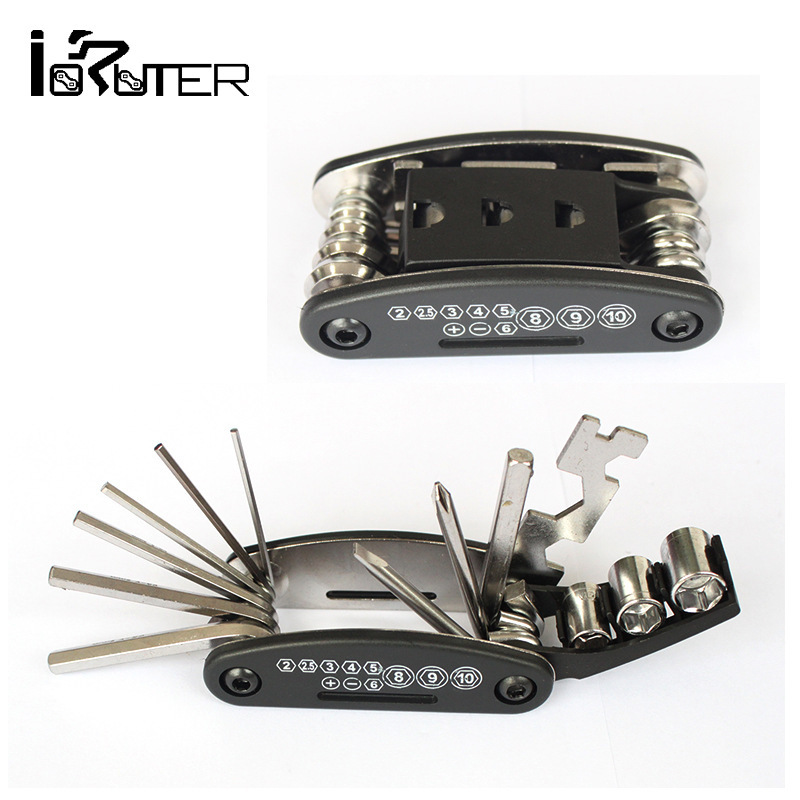 Picture of 16-in -1 Mountain bike multifunctional combination repair tool inner and outer hexagonal screwdriver wrench bicycle accessories