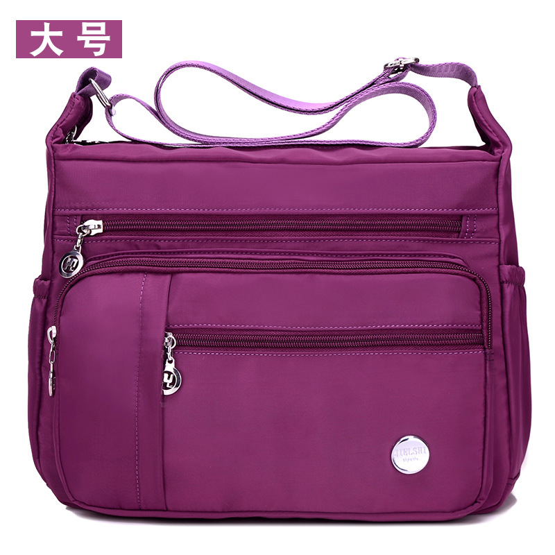 Picture of A generation of light casual large capacity nylon cloth bag women's trend Joker shoulder bag outdoor travel messenger bag