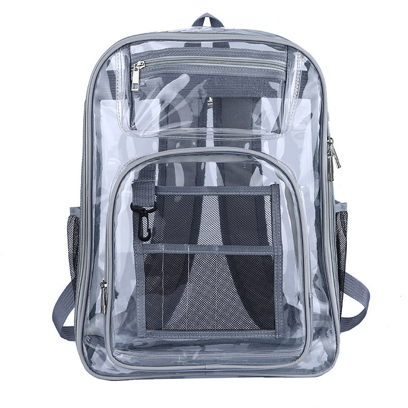 Picture of Cross-border explosions transparent backpack Amazon wholesale export waterproof PVC bag large capacity [selling]]