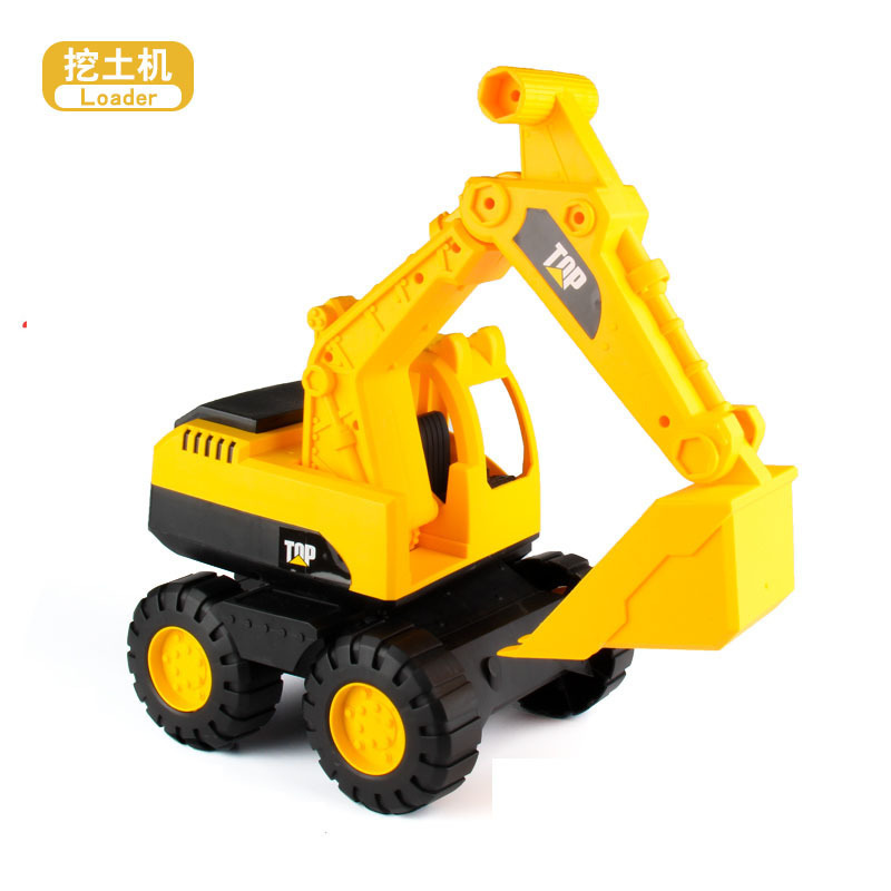 Picture of Children's Beach Bulldozer Engineering Vehicle Baby Playing with Sand Thickeneded Inertial Bulldozer Excavator Model Car
