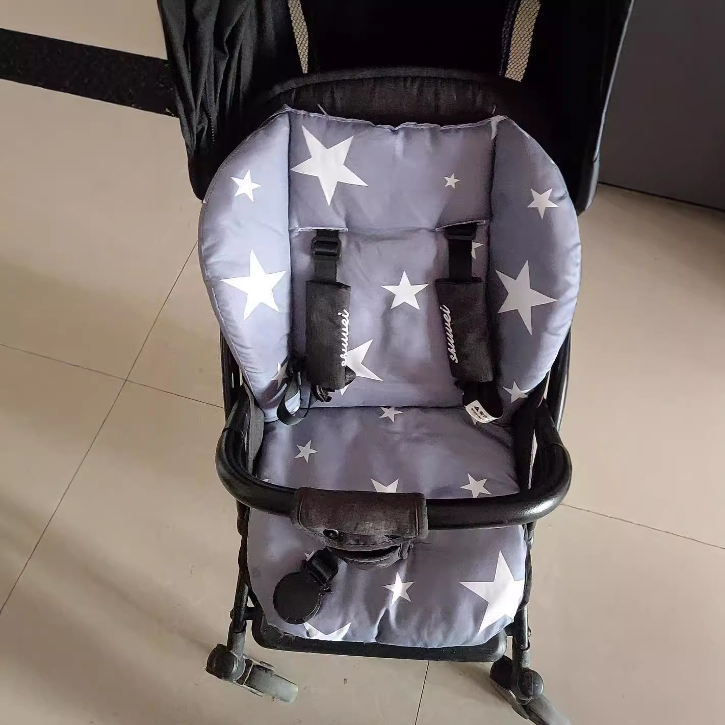 Picture of Factory stroller cotton pad thickened warm trolley cushion baby dining chair baby stroller universal stroller mat