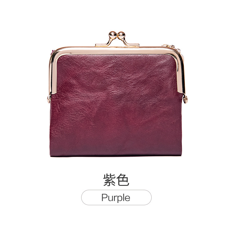 Picture of Cross-Border short wallet women's 2023 new clip coin purse retro multi-functional folding wallet card bag for women