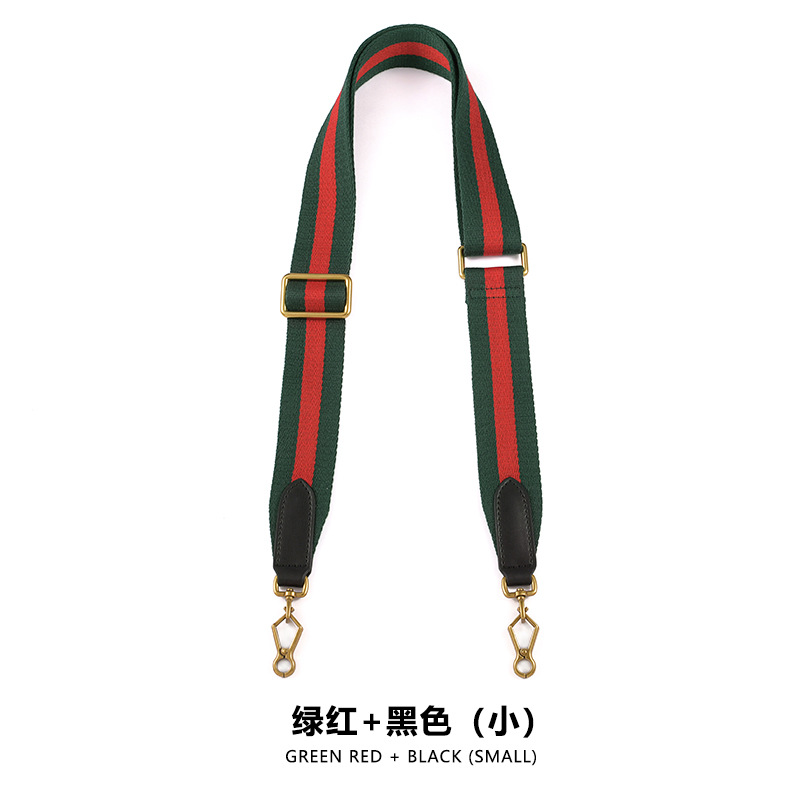 Picture of Suitable for G-Chi Adjustable 3.8CM Canvas Ribbon F-46 Shoulder Crossbody Green Red Bag Belt Single Buy Replacement Shoulder Belt